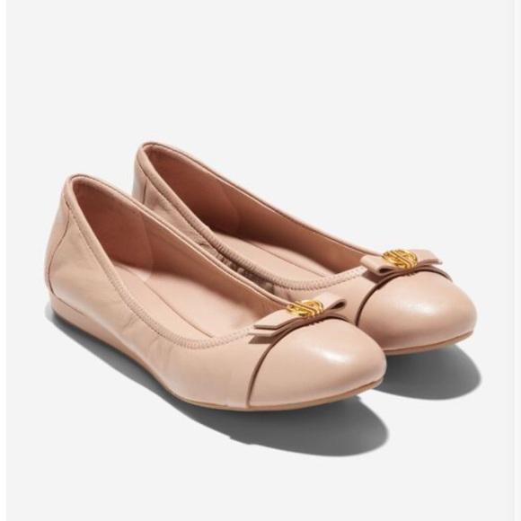 Cole Haan Women’s Size 10 Tova Bow Ballet Flat Brush - Picture 2 of 6